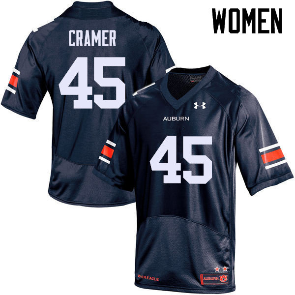 Auburn Tigers Women's Chase Cramer #45 Navy Under Armour Stitched College NCAA Authentic Football Jersey VRA4574AR